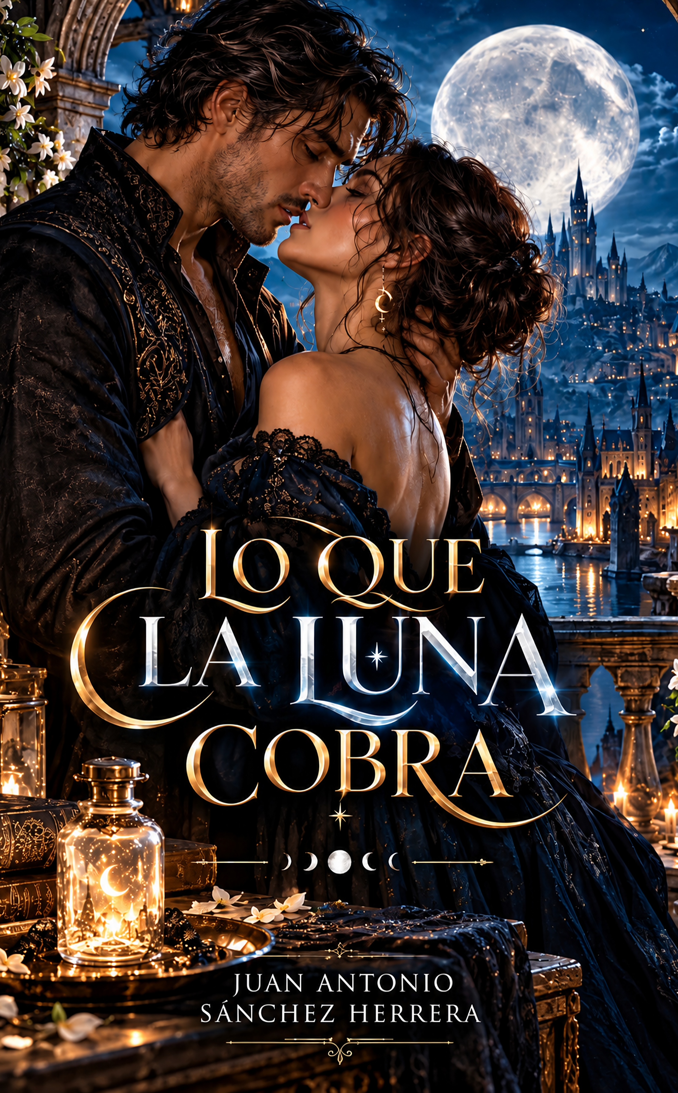 Portada de Lo que la luna cobra, de Juan Antonio Sánchez Herrera